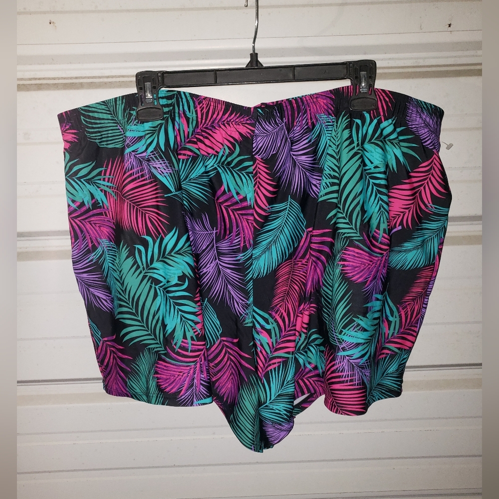 NEW Plus Size 22W 2x/3x swimsuit shorts 🏊‍♂️ swim tropical